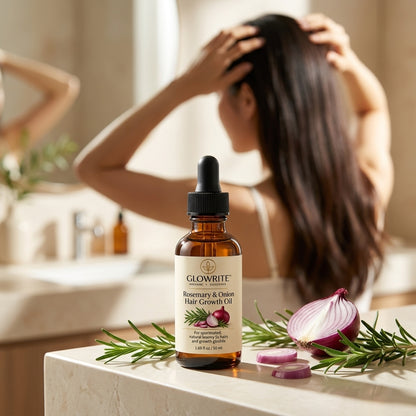 GlowRite Organic  Rosemary & Onion Hair Growth Oil